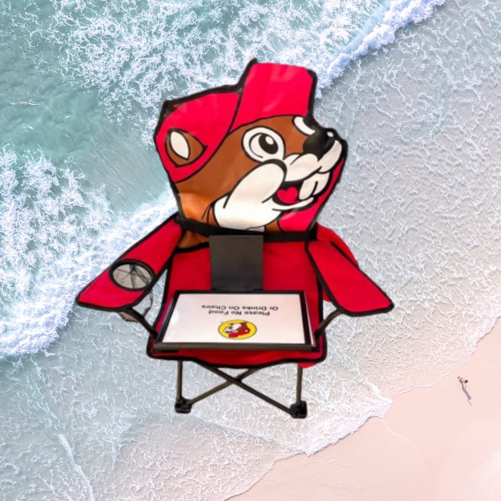 Buc-ees kids folding lawn chair NWT